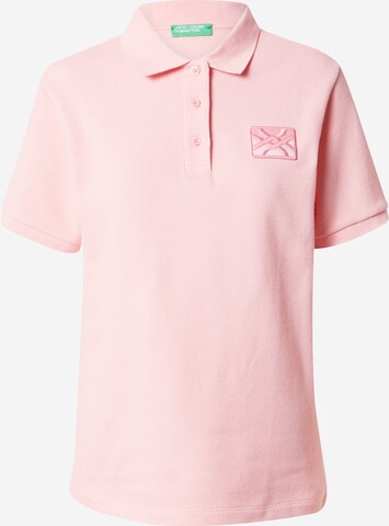 T-shirt UNITED COLORS OF BENETTON en rose : devant