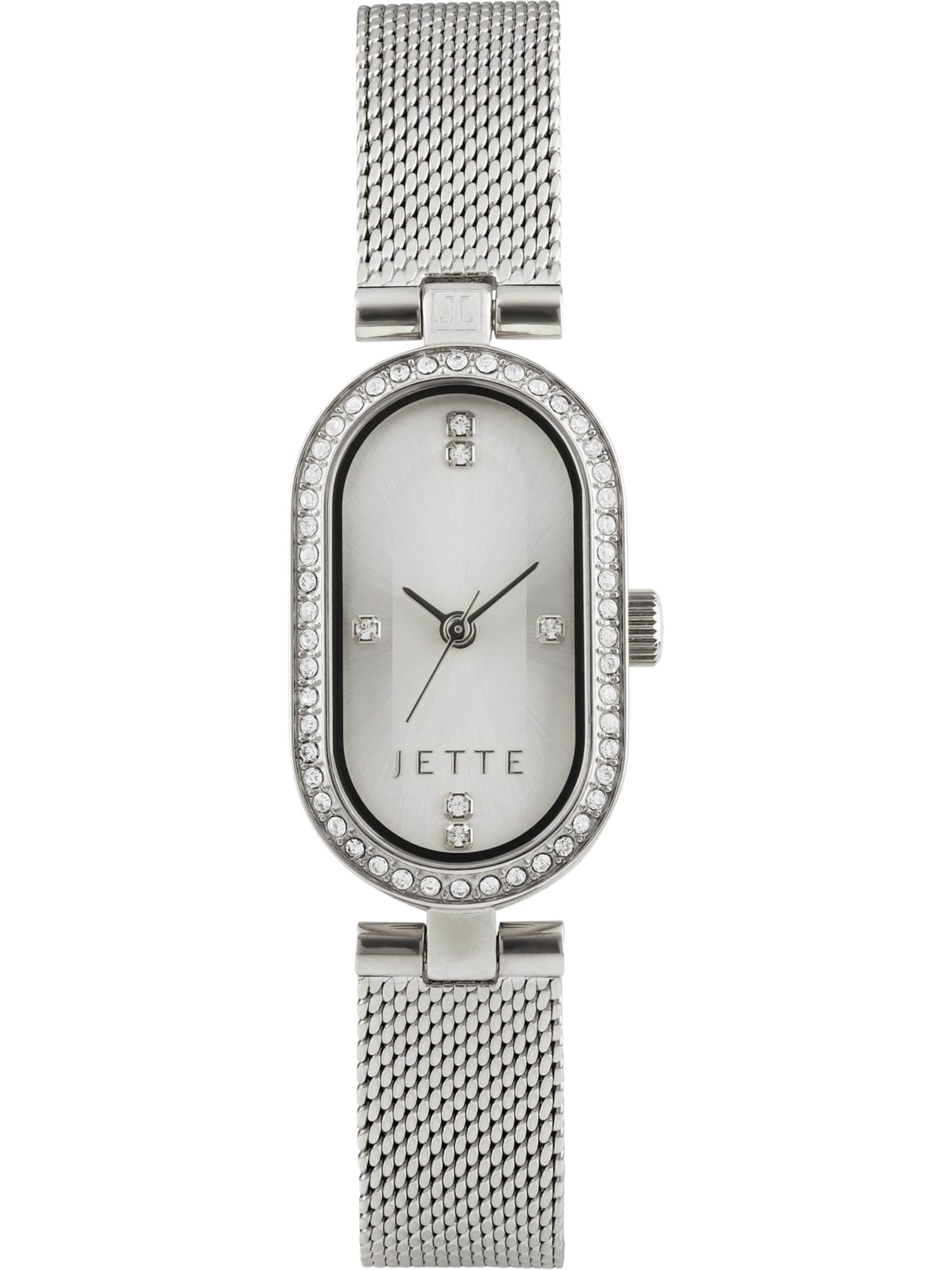 JETTE Analog Watch in Silver: front