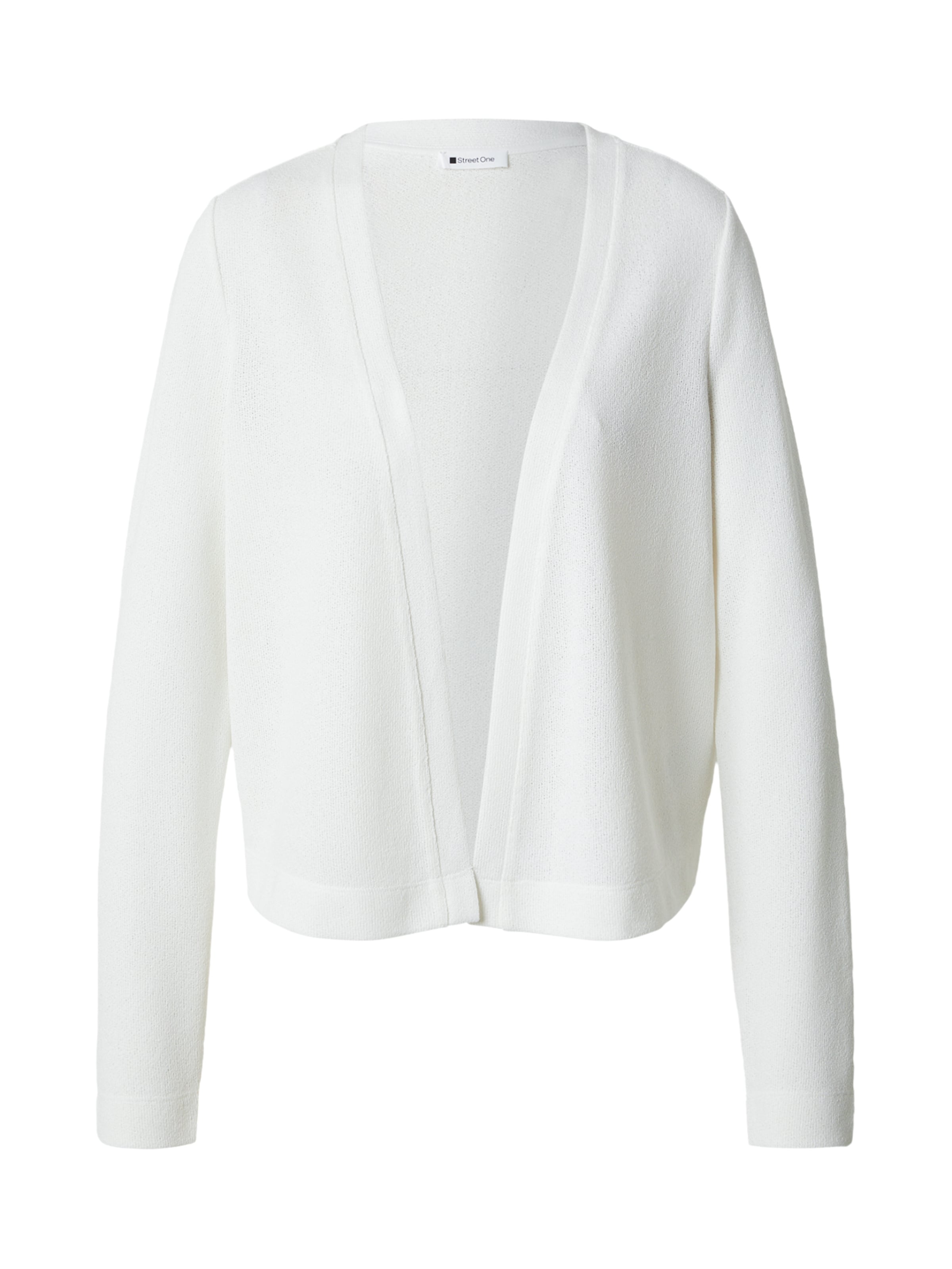 STREET ONE Gebreid vest 'Nette' in de kleur Offwhite, Productweergave