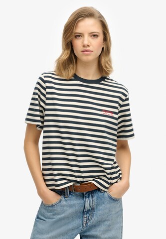 T-shirt Superdry en bleu : devant