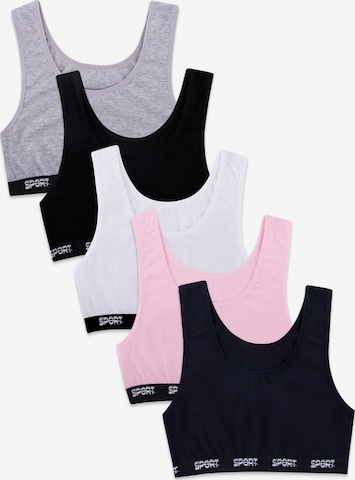 LOREZA Onderhemd 'Mädchen Bustier Fabienne' in Gemengde kleuren: voorkant