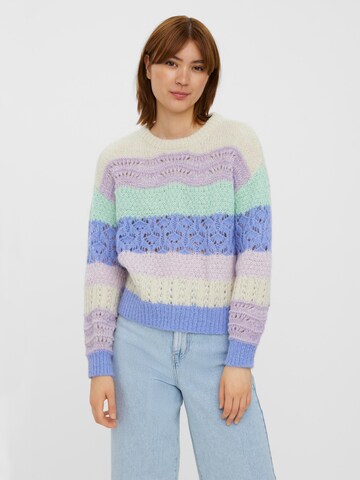 VERO MODA Sweater 'New Boho' in Beige: front