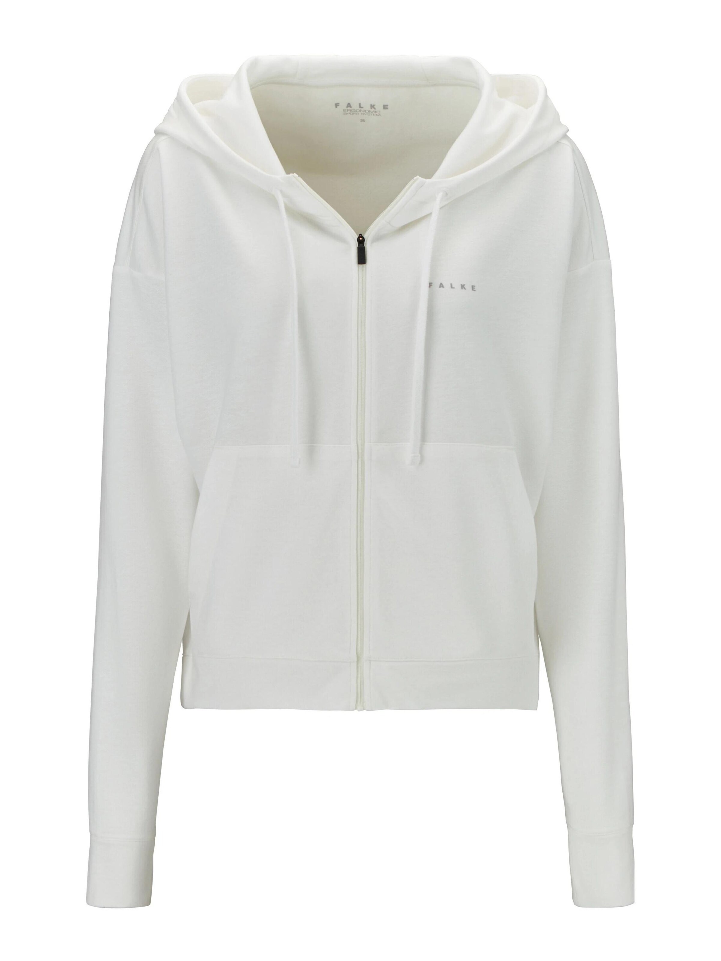 FALKE Zip-Up Hoodie 'Sweat' in White