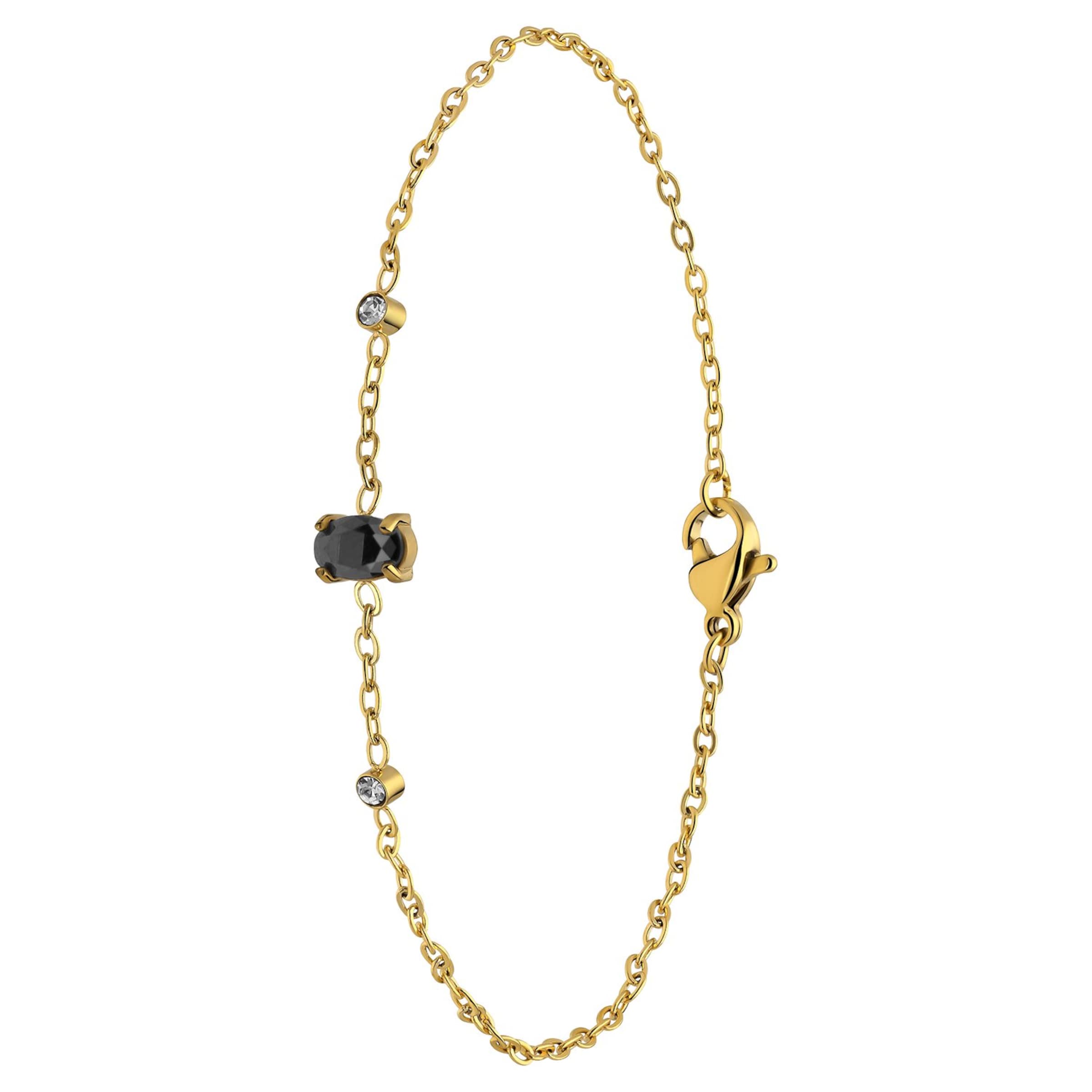 Lucardi Armband 'Weinlese' in Goud: voorkant