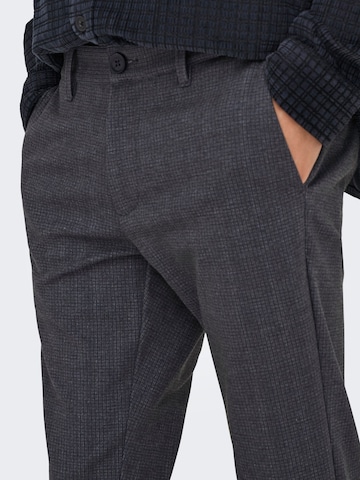 Only & SonsSlimfit Chino hlače 'ONSMark' - siva boja