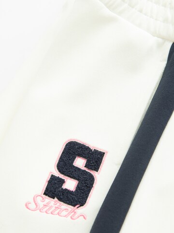 Cool Club Voľný strih Nohavice 'LILO&STITCH' - Biela