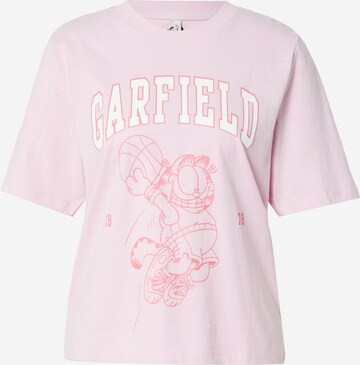 Maglietta 'GARFIELD' di ONLY in rosa: frontale