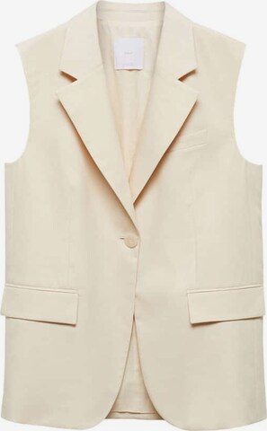 MANGO Vest 'cherry' in Beige: front