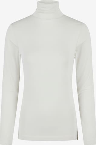 Cotton Candy Rollkragen-Langarmshirt in Weiß: Vorderseite