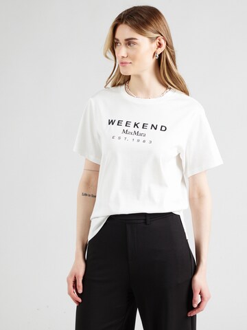Weekend Max Mara Μπλουζάκι 'CABINA' σε λευκό: μπροστά