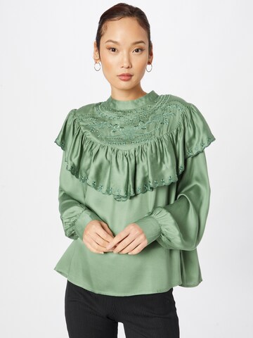 River Island - Blusa en verde: frente