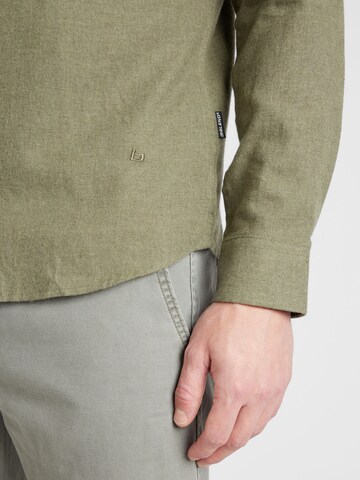 BLEND Regular fit Button Up Shirt 'Burley' in Green