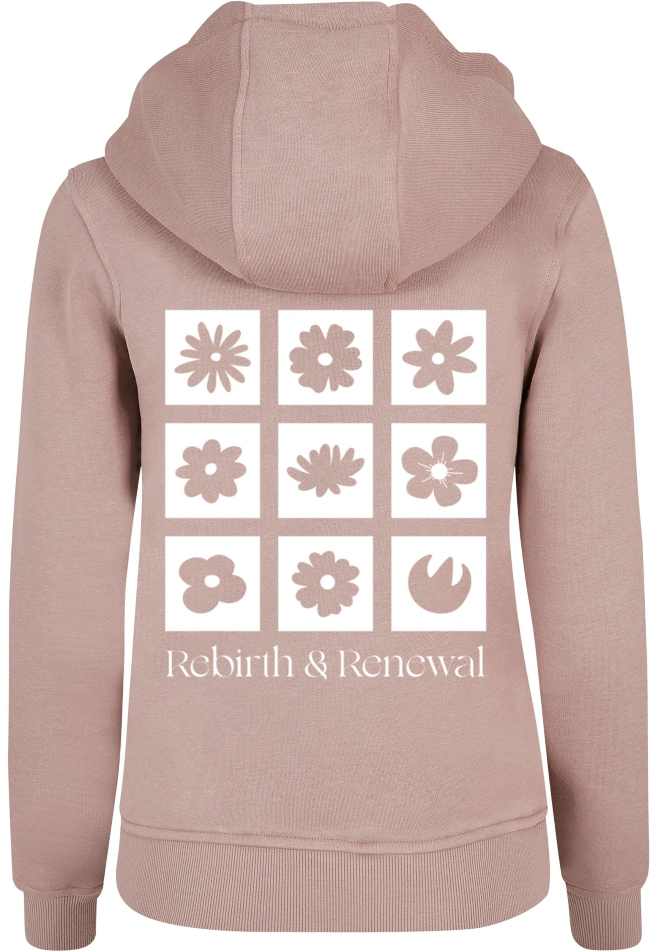 Sweat-shirt 'Rebirth And Renewal' Merchcode en rose