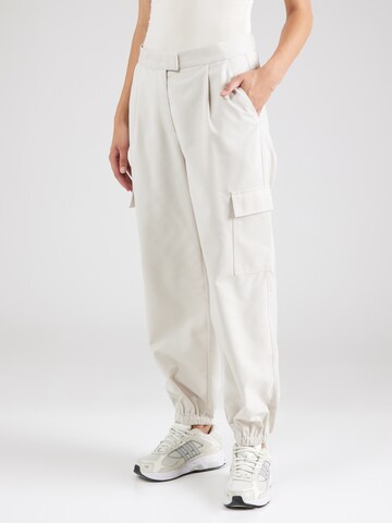 Envii Tapered Cargo Pants 'COCONUT' in Beige: front