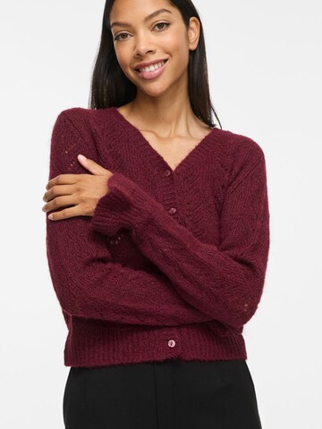 VILA Knit cardigan 'DANNA' in Red