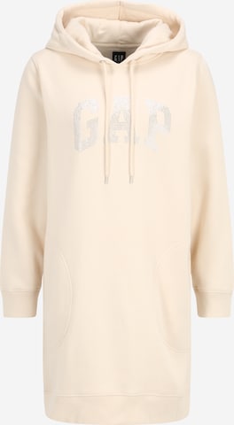 Gap Petite Jurk in Beige: voorkant