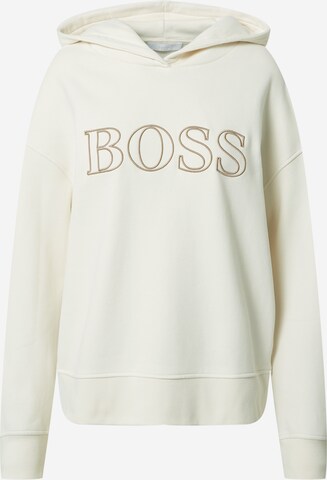 BOSS Sweatshirt 'Efessa' in White: front