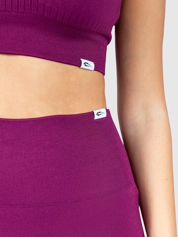 Skinny Pantalon de sport 'Bloom' Smilodox en violet