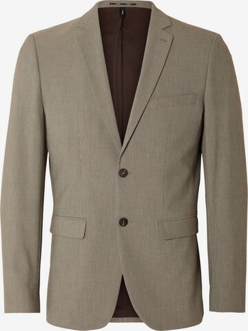 SELECTED HOMME Slim fit Suit Jacket in Brown: front