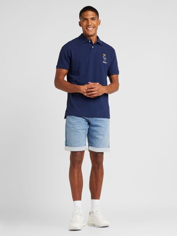 QS Regular Shorts in Blau