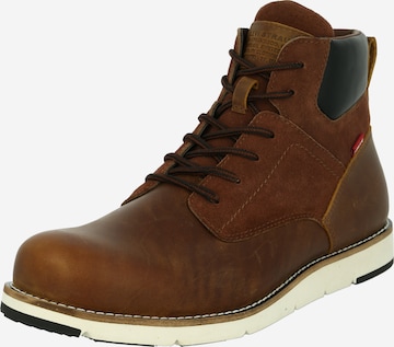 LEVI'S ® Lace-Up Boots 'Jax Plus' in Brown: front