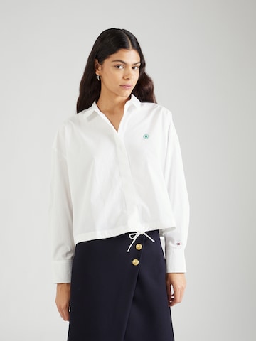 Chemisier TOMMY HILFIGER en blanc : devant