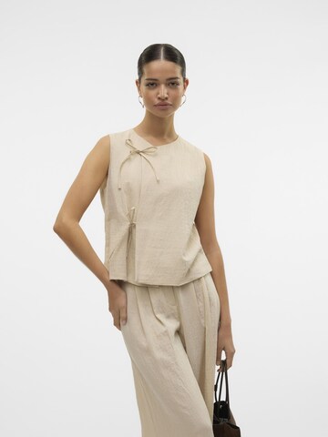 Gilet da completo 'VMFea' di VERO MODA in beige: frontale