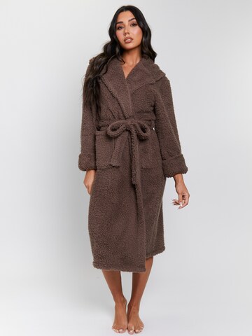 Loungeable Bademantel in Braun: Vorderseite