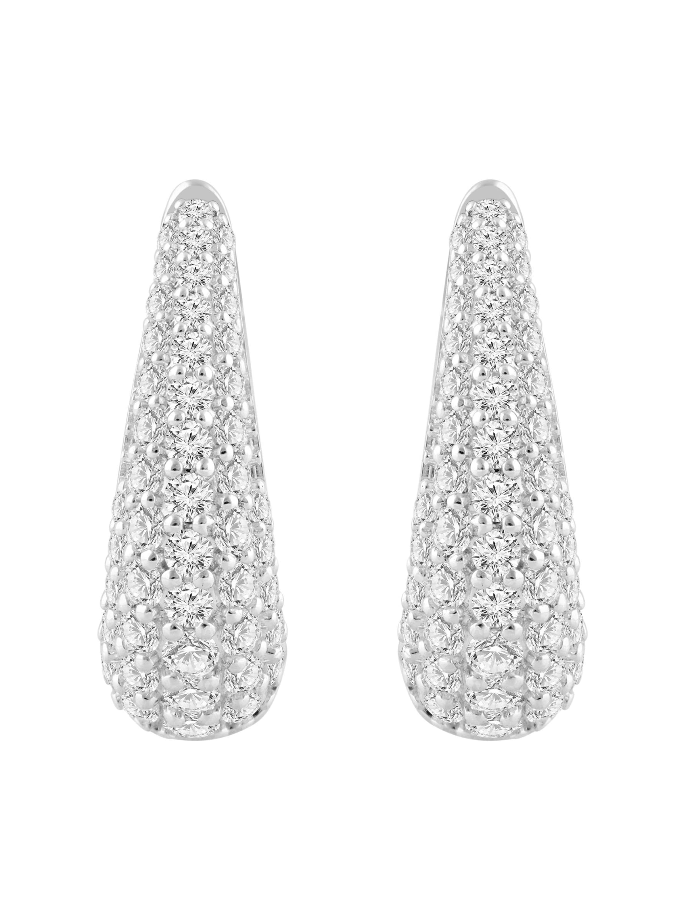 ETHISHER DIAMANTEN Earrings in Silver: front