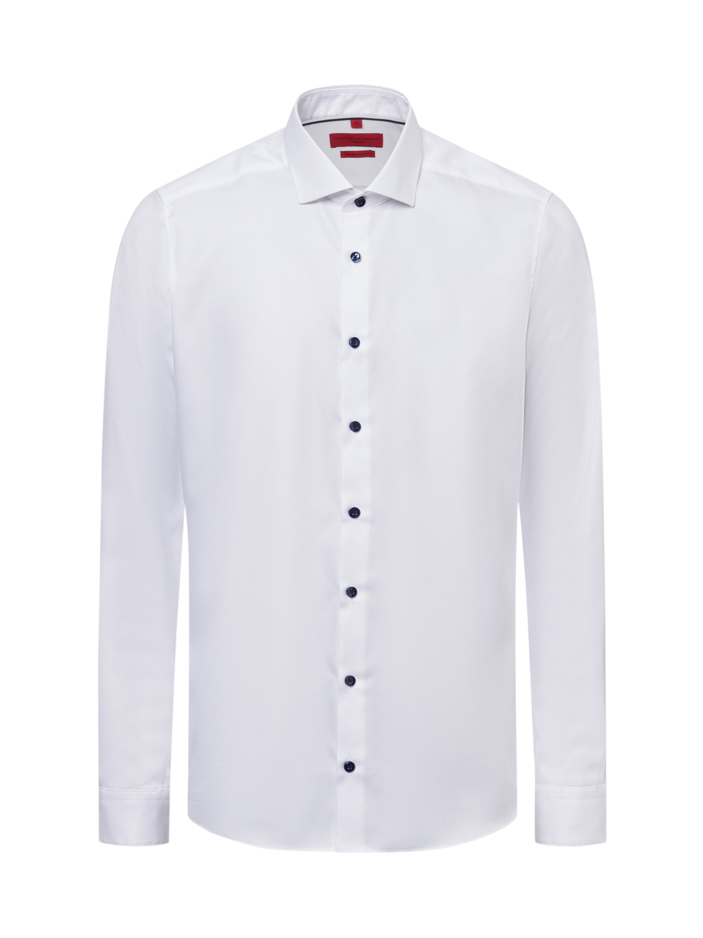 Finshley & Harding Businesshemd in Weiß: Vorderseite