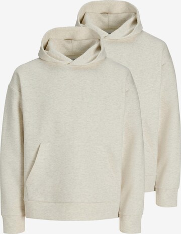 JACK & JONES Sweatshirt 'Barron' in White: front