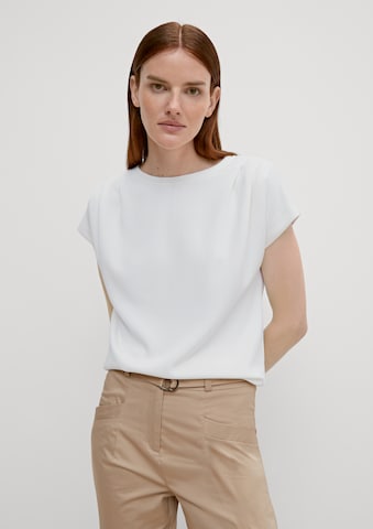 Sweat-shirt COMMA en blanc : devant