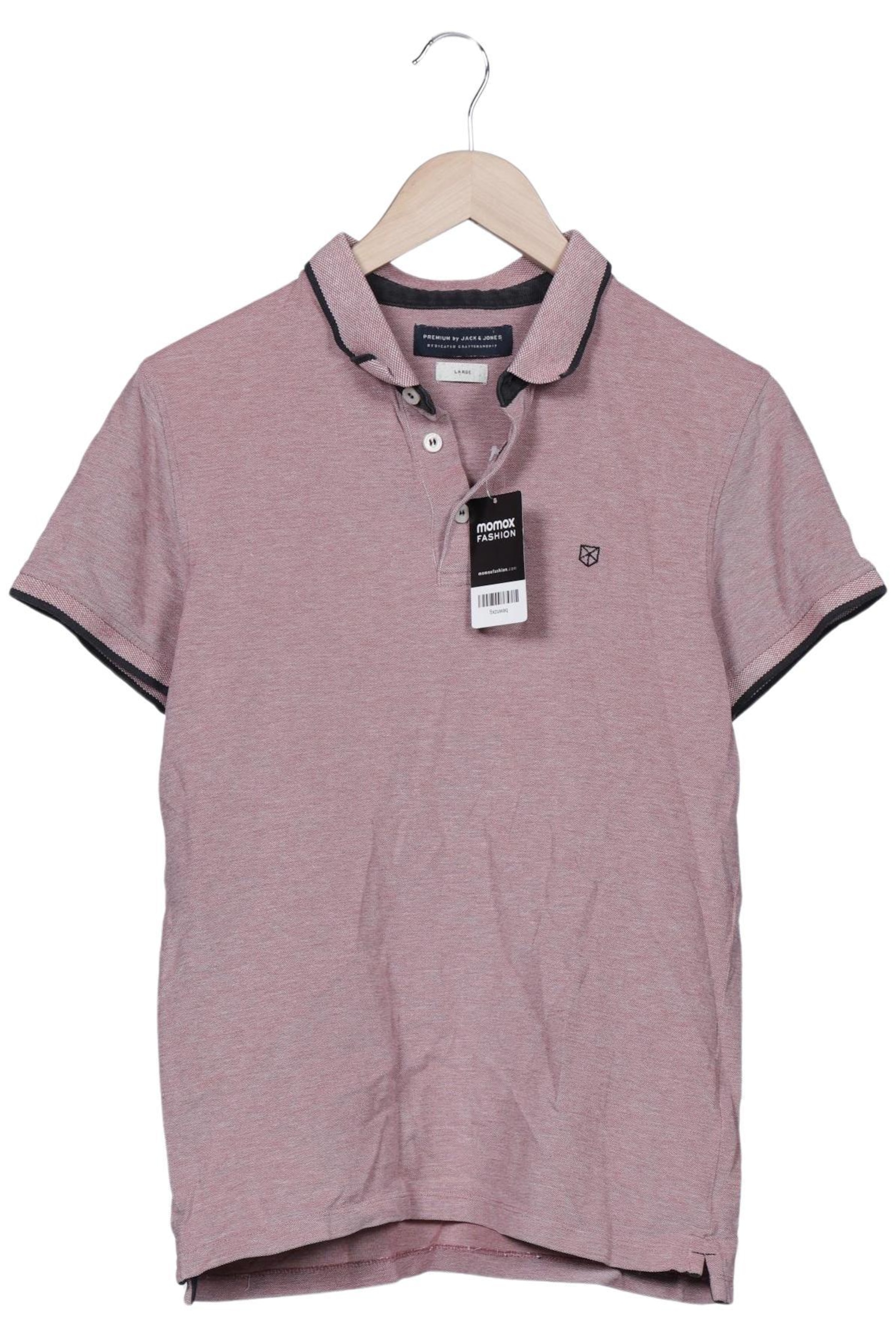 JACK & JONES Poloshirt L in Pink: Vorderseite