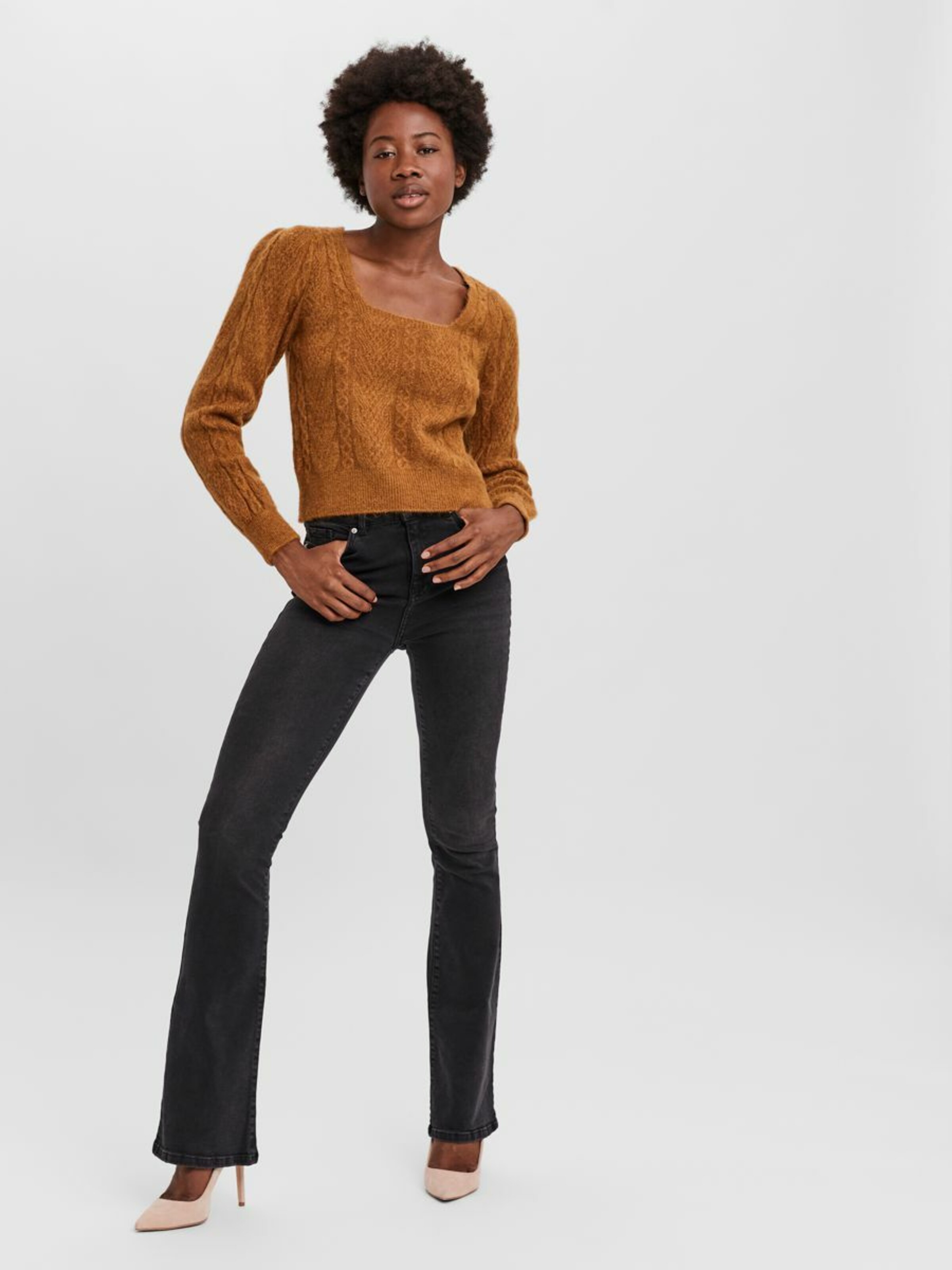 Frauen Pullover & Strick VERO MODA Pullover in Karamell - KP49802 Frauen Pullover & Strick VERO MODA Pullover in Karamell - KP49802
