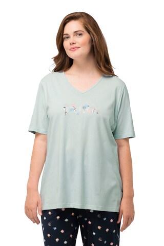 Ulla Popken Shlafshirt in Blau: Vorderseite