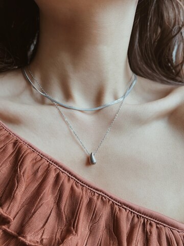 Kamakula Necklace 'Minimal Teardrop' in Silver