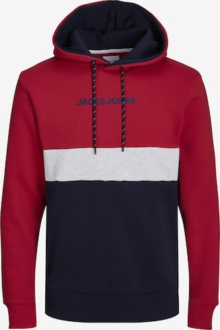 JACK & JONES Sweatshirt 'JJEReid Blocking' in Blau: Vorderseite