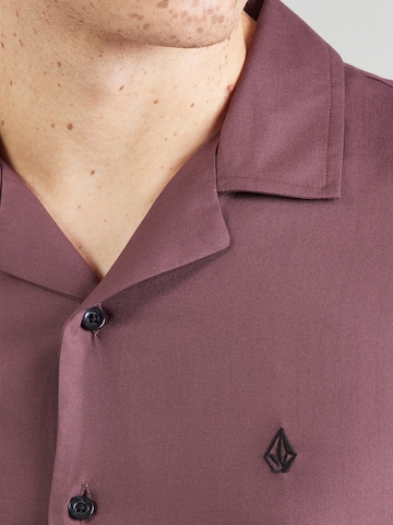 Volcom Regularny krój Koszula 'SINGLE STONE' w kolorze czerwony