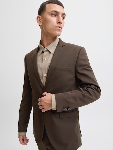 JACK & JONES Slim fit Business-colbert 'JPRFranco' in Bruin