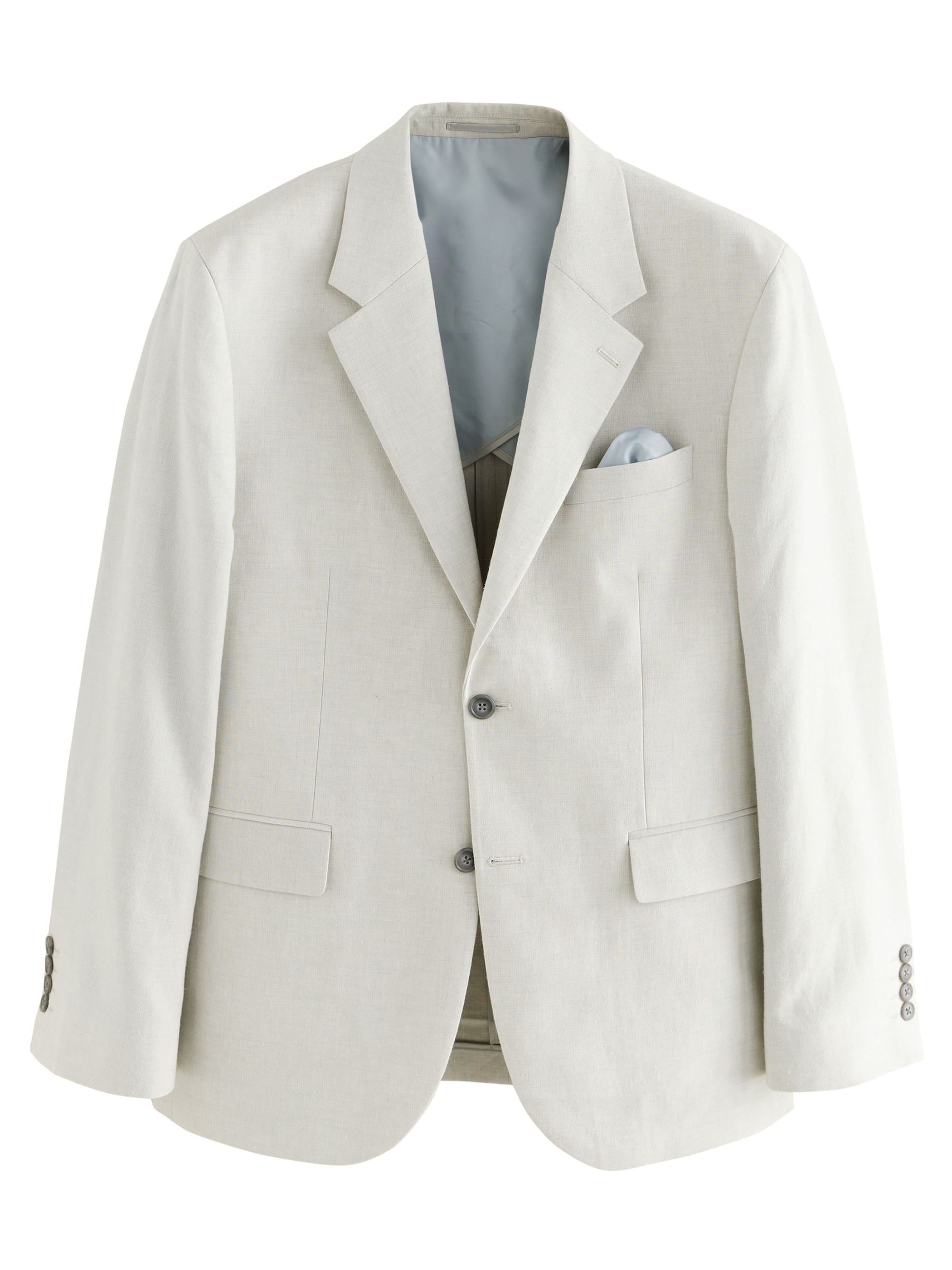 Next Regular fit Business-colbert in Wit: voorkant