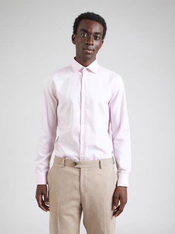 SEIDENSTICKER Slim Fit Businesspaita värissä vaaleanpunainen: etupuoli