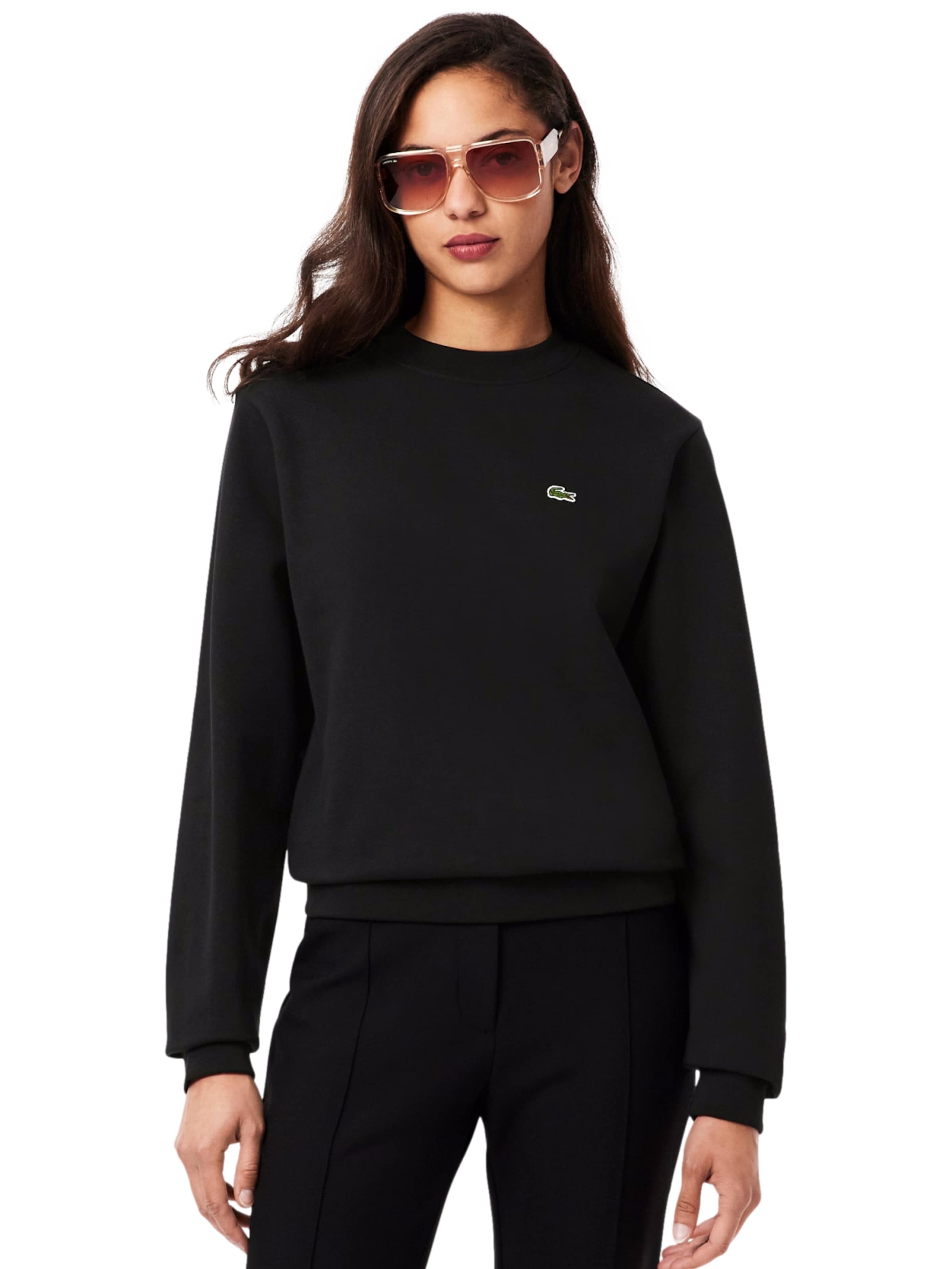 LACOSTE Свитшот в Черный: спереди