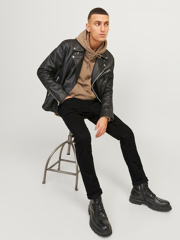 JACK & JONES Slim fit Jeans 'JJIGlenn JJOriginal' in Black