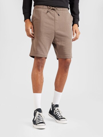 JACK & JONES - regular Pantalón 'BRADLEY' en marrón: frente