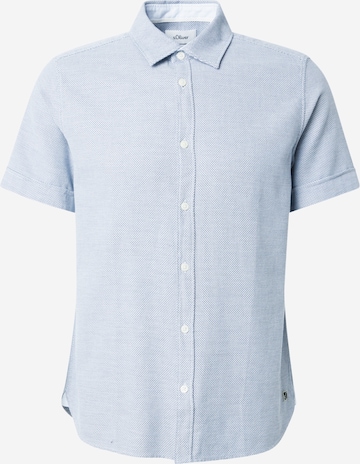 Camicia di s.Oliver in blu: frontale