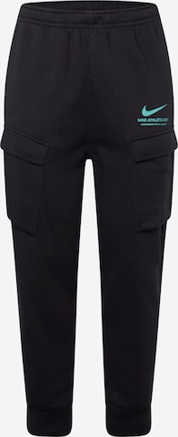 Effilé Pantalon cargo Nike Sportswear en noir : devant