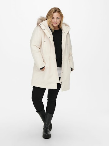 ONLY Carmakoma - Parka de inverno 'Irena' em bege