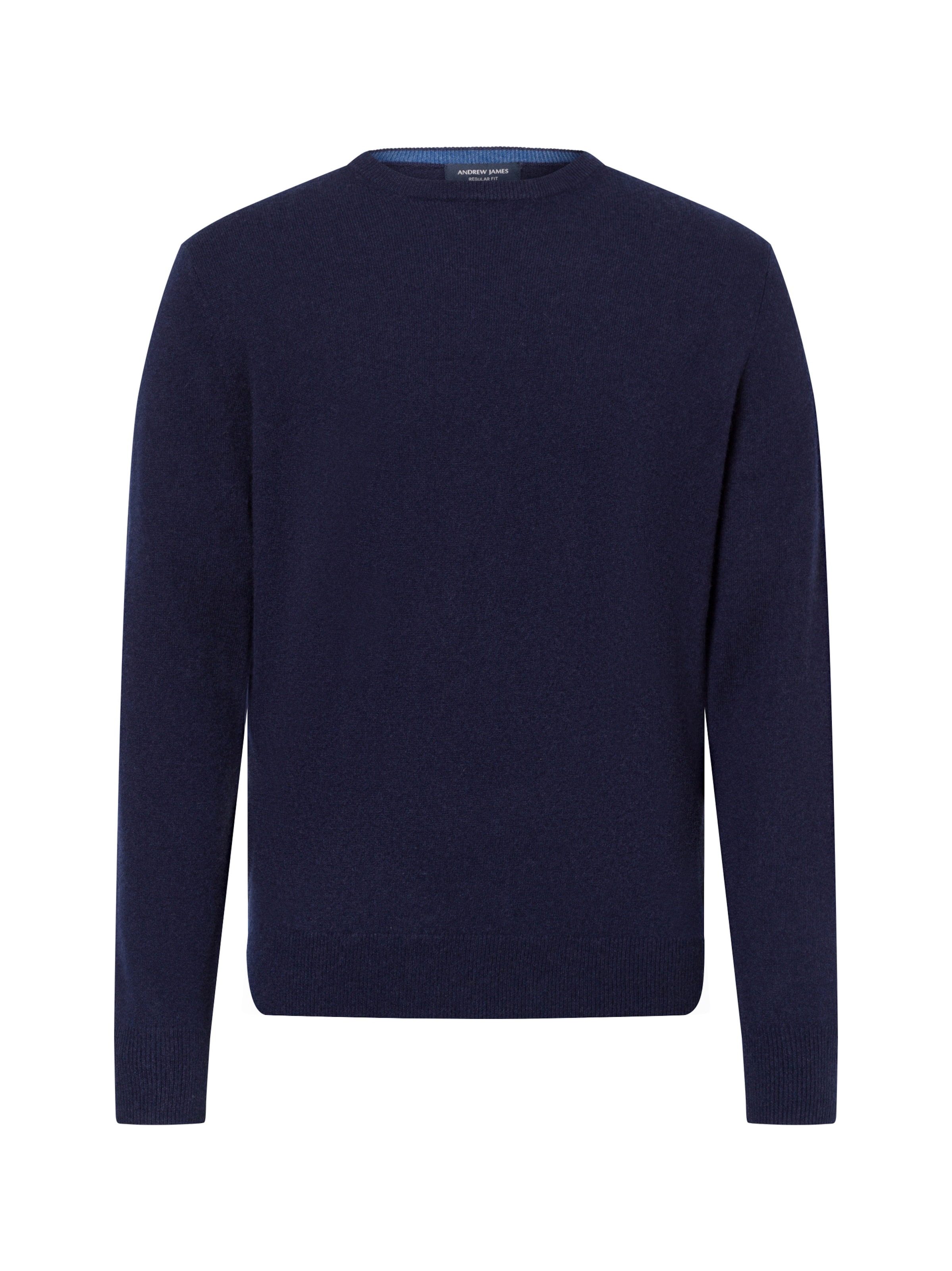 Andrew James Pure Cashmere Pullover in Blau: Vorderseite