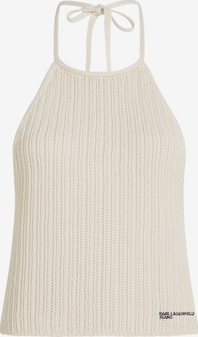 KARL LAGERFELD JEANS Neuletoppi värissä beige: etupuoli