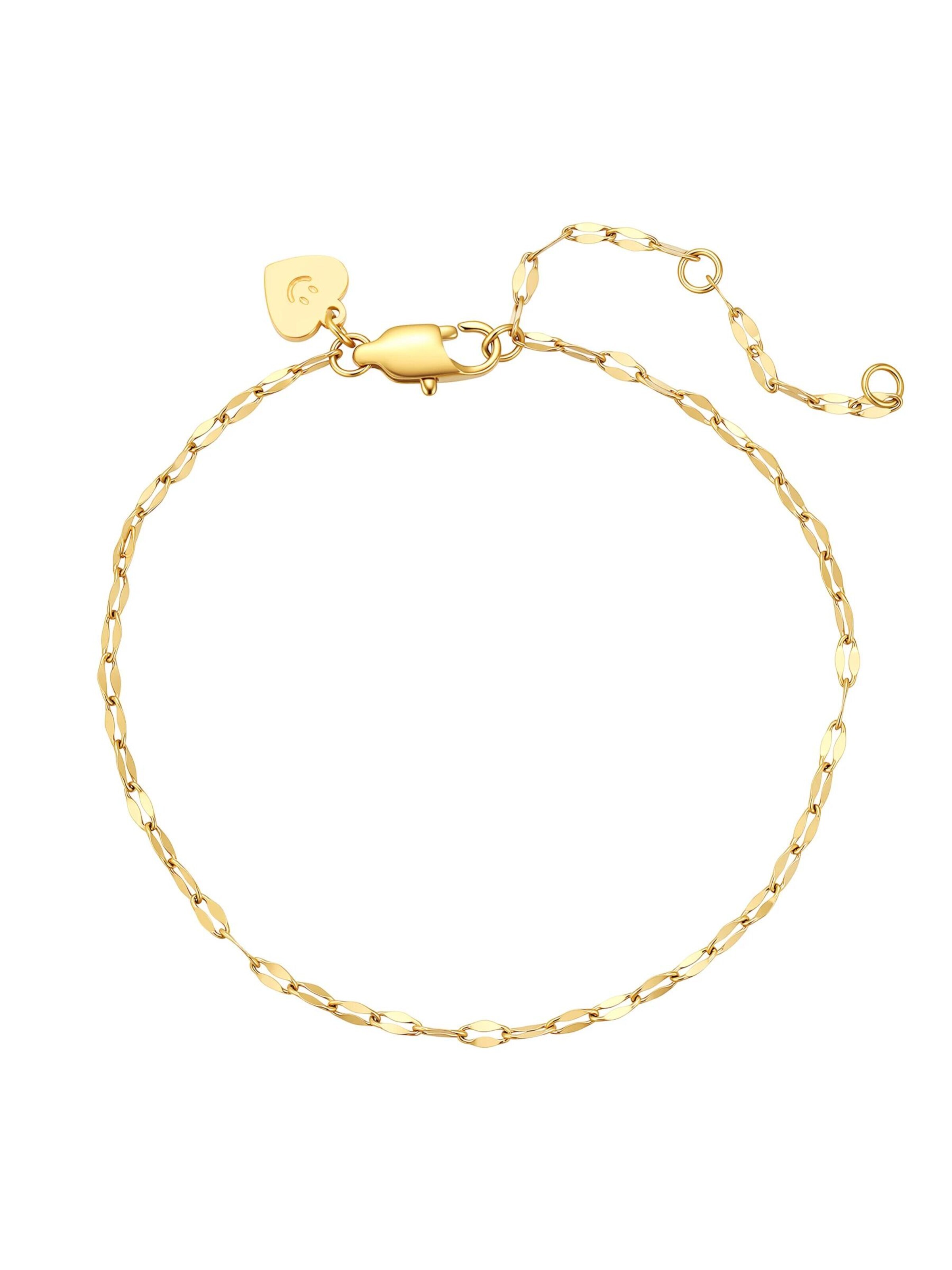 Bracelet 'Dainty Rolo Chain' Hey Happiness en or